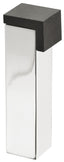 Floor Mounted Door Stop, Chrome & Nickel Plated Satin