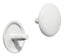 Press Fit Screw Cover Caps 12mm White