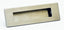 Brushed Nickel Wardrobe cupboard recessed pull handles