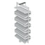 Storg Riki Swivel Shoe Rack, 10 Angled shelves