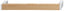 D Shape Oak Wood Handle with Metal Base