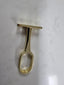 Wardrobe Rail Support, Gold OVA Mid Rail Support 30 x 15mm