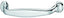 Nickel And Chrome Plated Zinc Alloy Furniture Handle