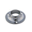 2 X Flange For Round Wardrobe Tube, 25mm Diameter, Chrome plated