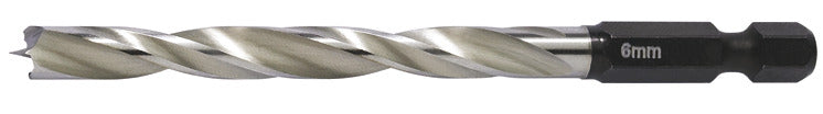 Twist Drill Bit For Wood, HSS, With Hexagonal Shank 1/4" Main image