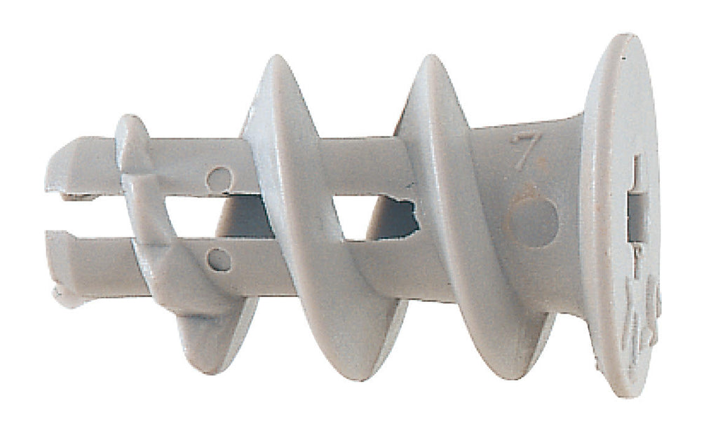 Fischer Plasterboard GK Plastic Plugs 100pcs - Grey 22mm