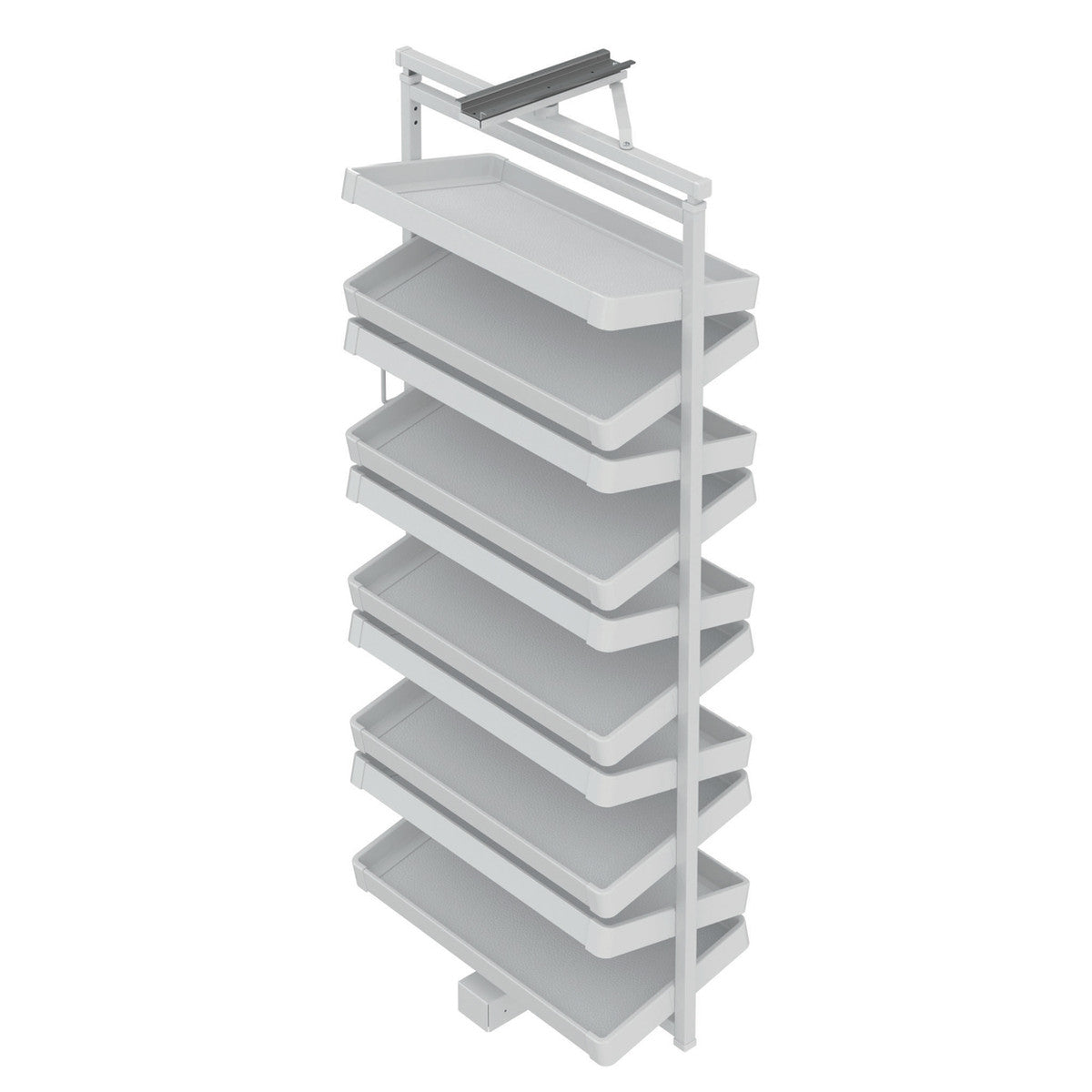 Storg Riki Swivel Shoe Rack, 10 Angled shelves Main image
