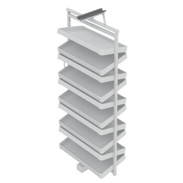 Storg Riki Swivel Shoe Rack, 10 Angled shelves
