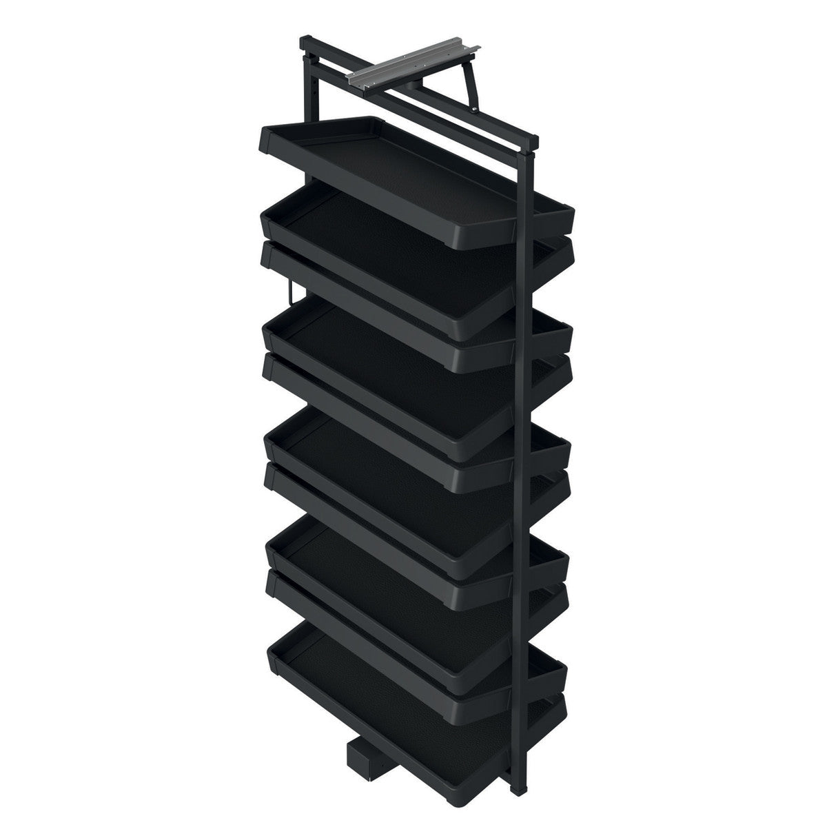 Storg Riki Swivel Shoe Rack, 10 Angled shelves Secondary image