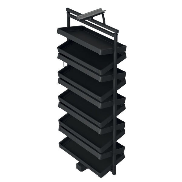 Storg Riki Swivel Shoe Rack, 4 Angled shelves