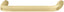 ASOS D Shape Handles Brushed Brass Plated