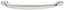Heritage Style C Shape Handles Nickel Plated Brushed