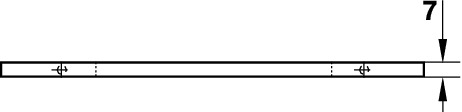 Chrome And Nickel Plated Bar Handle, Hole Spacing 128mm