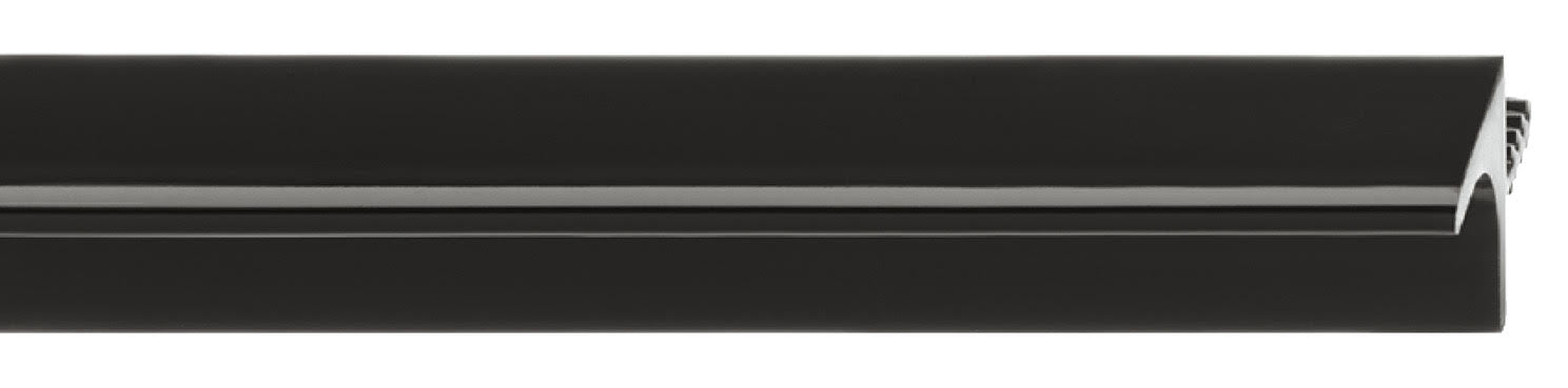 Recessed Grip Profile Black Handle, Handleless Front Look