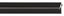Recessed Grip Profile Black Handle, Handleless Front Look