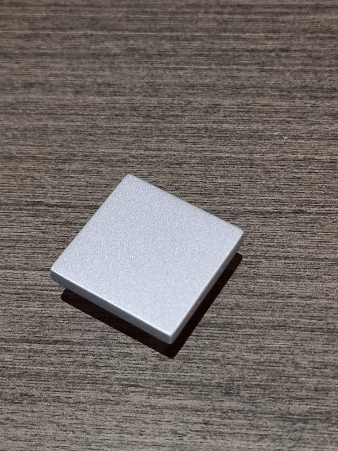 Silver Matt Square Knob for Kitchen & Vanity Furniture 35x35mm Main image