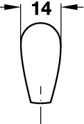 Chrome Plated, Polished Finish - Furniture Handle