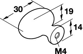 Zinc Door Knob, Chrome-Plated, Polished Secondary image