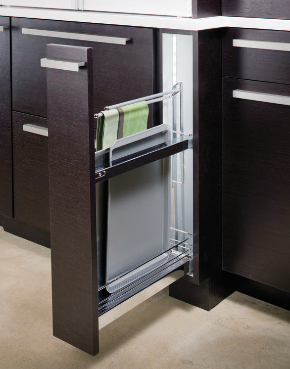 No. 15 Pull Out - Towel Rail for Kitchen, Bright Chrome
