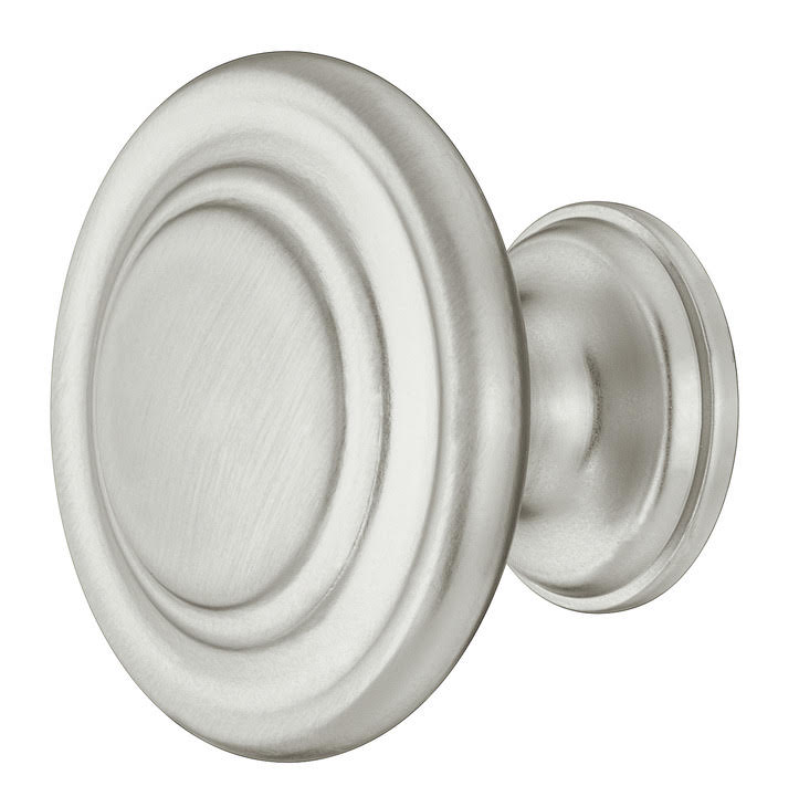Round Knob for Drawer & Furniture, Nickel Plated Brushed