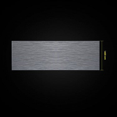 Brushed Aluminium Kickboard Laminate Height 150mm