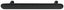 Flat D Shape Wooden Handle Black Stained