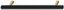 T Bar Ash Black Stained Wooden Handle with Brass Plate Base