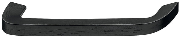 Wooden Handle D Shape with Soft Curves, Black Stained