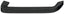 Wooden Handle D Shape with Soft Curves, Black Stained