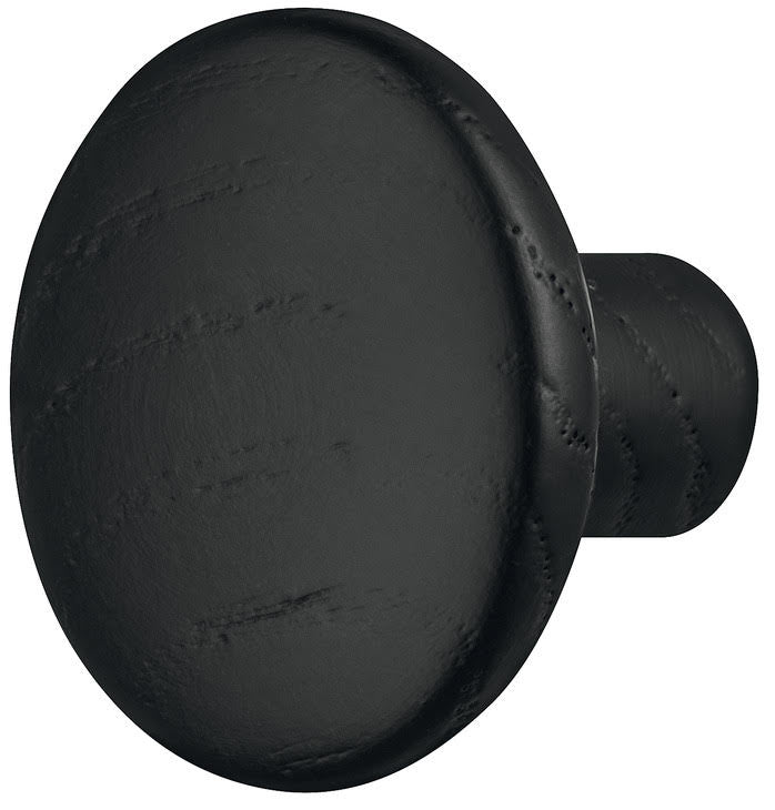 Black Stained Wood Knob for Drawer, Kitchen & Vanity Furniture Main image
