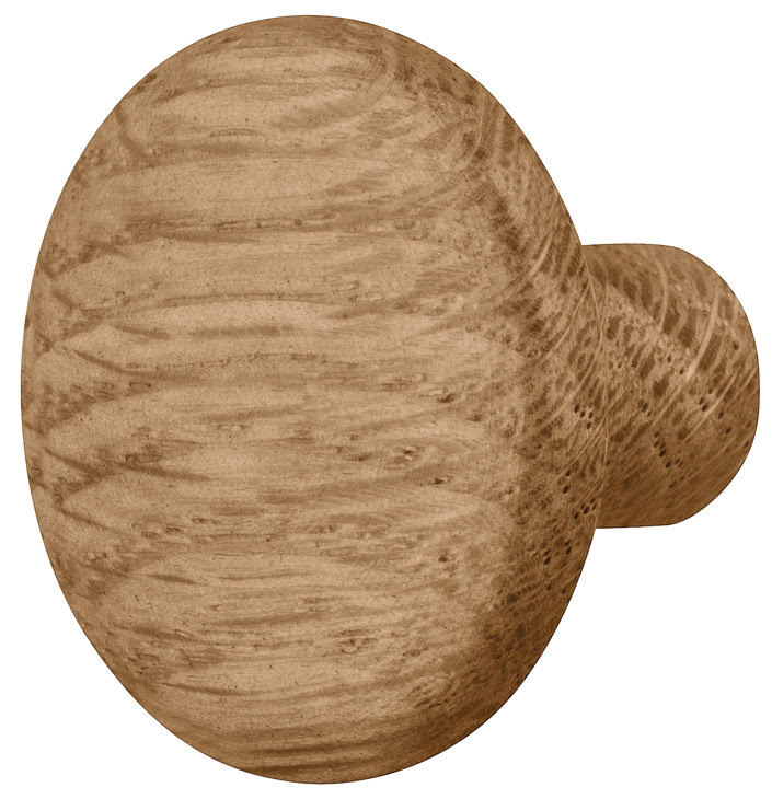 Oak Knob Natural Lacquered for Drawer & Household Furniture Main image