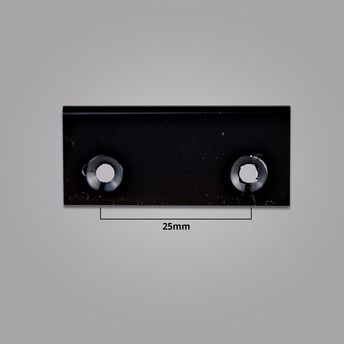 Black Gloss Aluminum Edge/Lip Pull Handle for Cabinet 40x42mm
