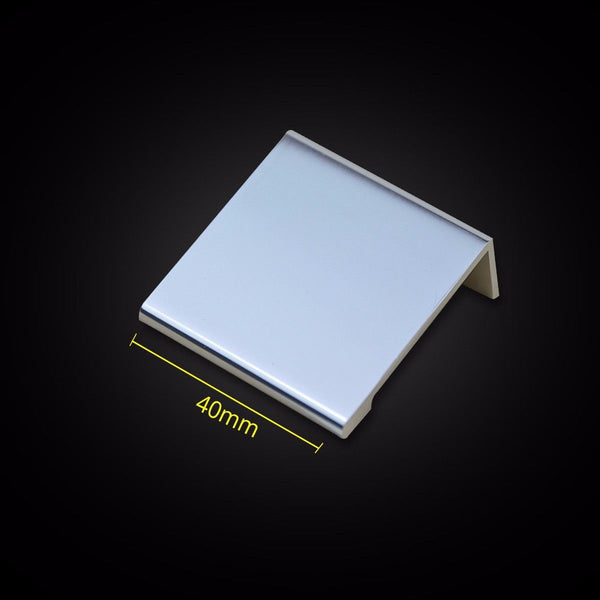 Polished Chrome Aluminum Lip Pull Handle for Cabinet