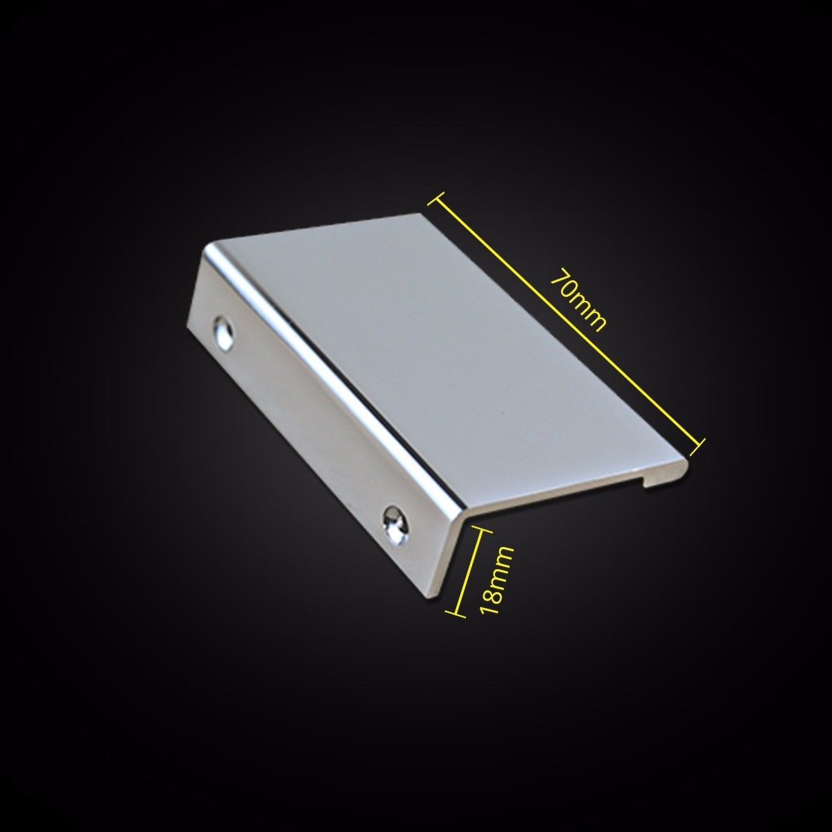 Polished Chrome Aluminum Lip Pull Handle for Cabinet