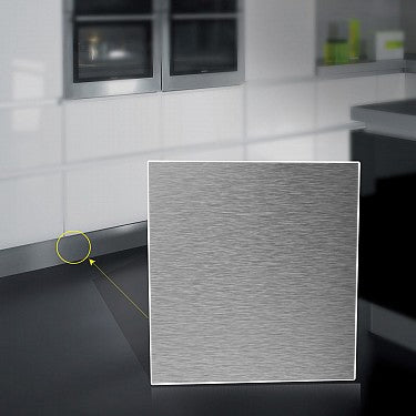 Brushed Aluminium Kickboard Laminate Height 150mm Main image