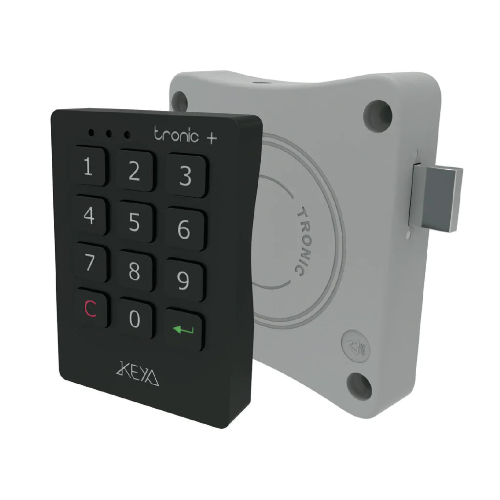 Keya Tronic Plus - Pin Code Lock, Matt Black Main image