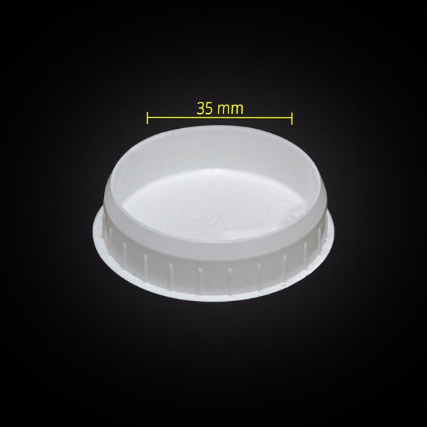 White hinge hole cover for kitchen vanity laundry cabinet cupboard door