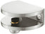 Glass Shelf Bracket Round, 2 x Shelf Support with Tightening Clamps