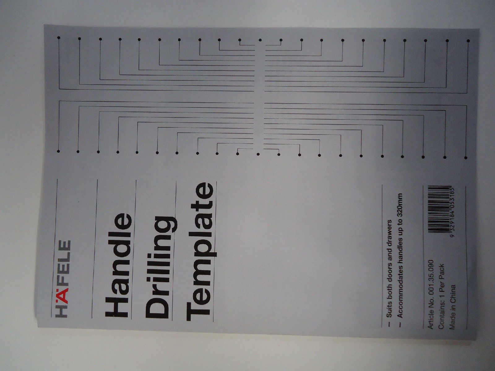 Handle Drilling Jig Template for Cabinet, Drawer & Door Handle Secondary image