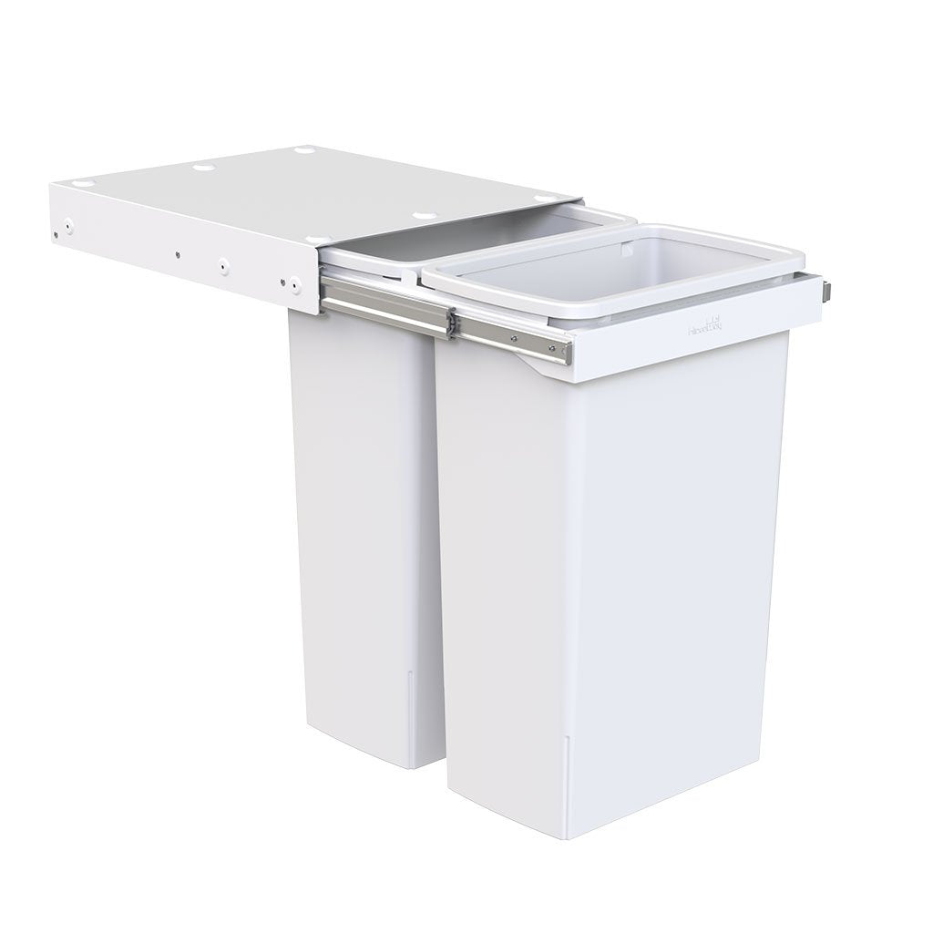 Hideaway Waste Bin Compact Soft-Close 2x40 Ltr (Handle Pull) Secondary image