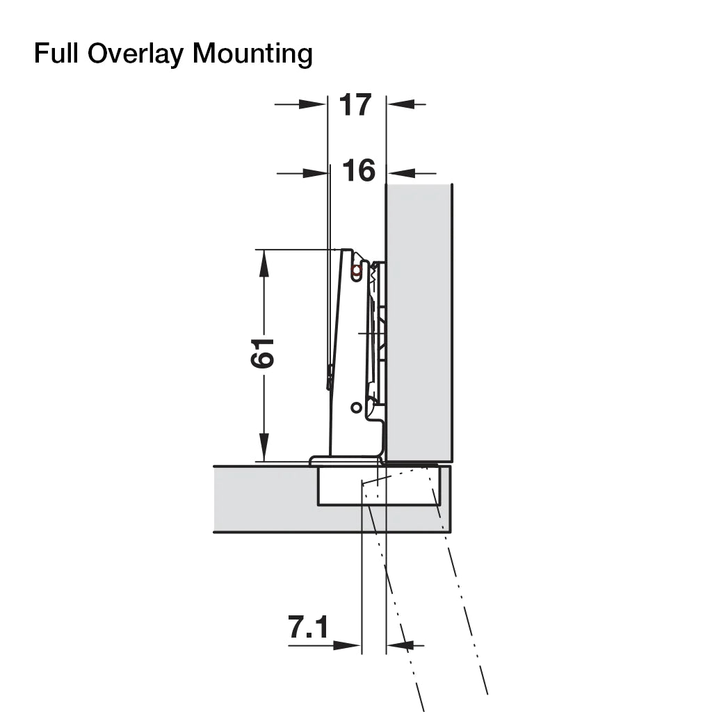Hafele 110° Series 200 Hinges