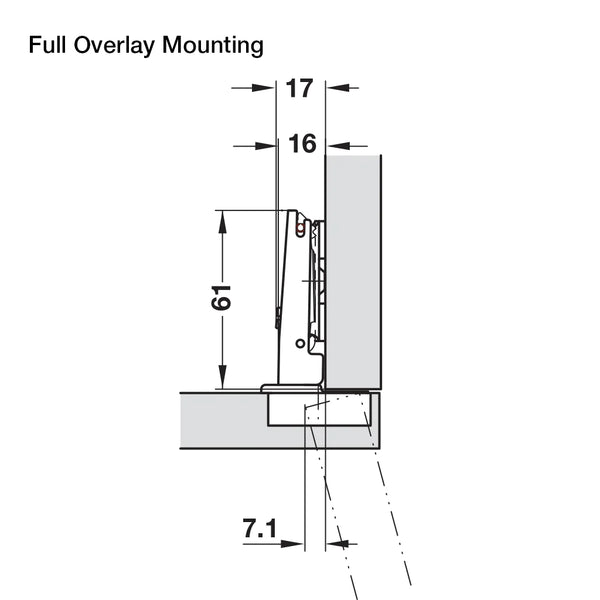 Hafele 110° Series 200 Hinges