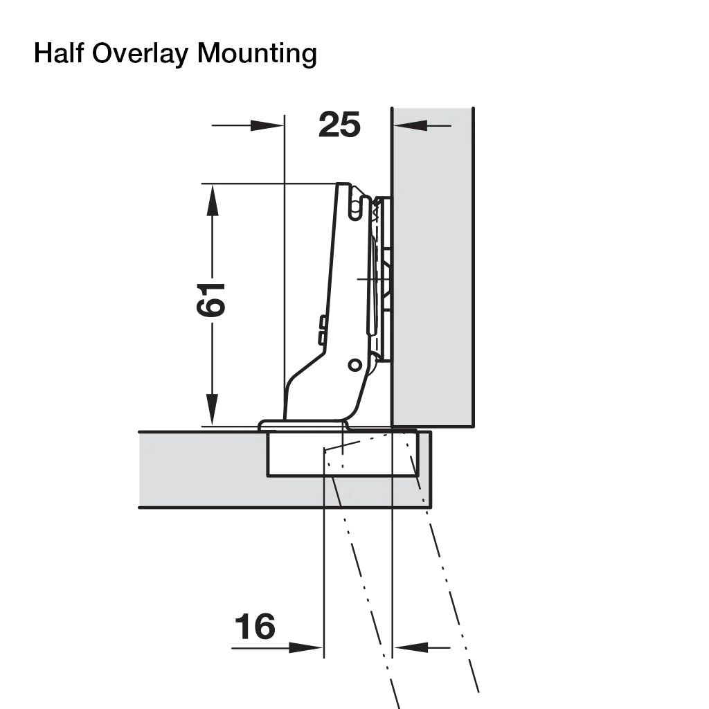 Hafele 110° Series 200 Hinges