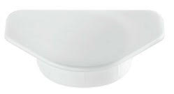 Plastic Hinge Hole and Screw Cover Cap White Main image