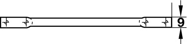 SS Matt And Coloured Bar Handle, Hole Spacing 96mm