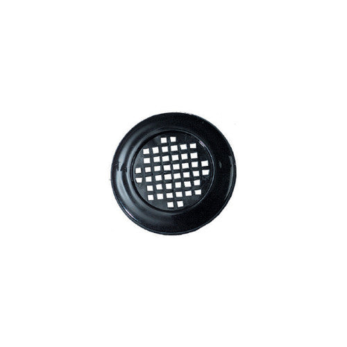 Plastic Cupboard Vent, Snap-In, Round, 40mm Diameter, Black Main image