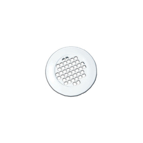 Plastic Cupboard Vent, Snap-In, Round, 40mm Diameter, White