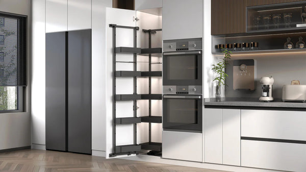 Hafele Utensio Plus H2 Pantry Unit – Hinged Door, Steel