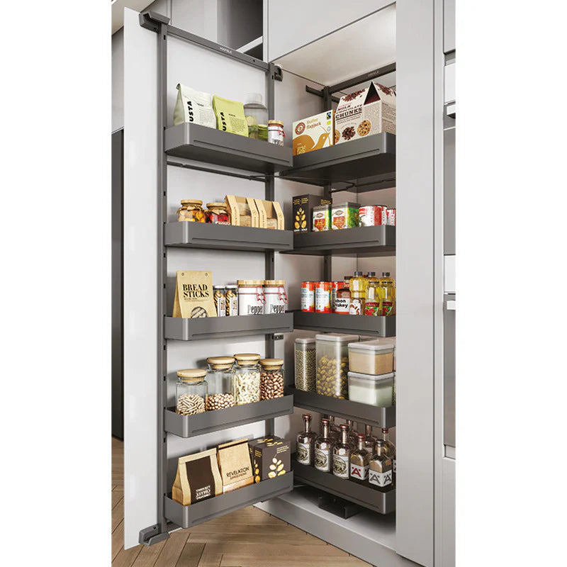 Hafele Utensio Plus H2 Pantry Unit – Hinged Door, Steel