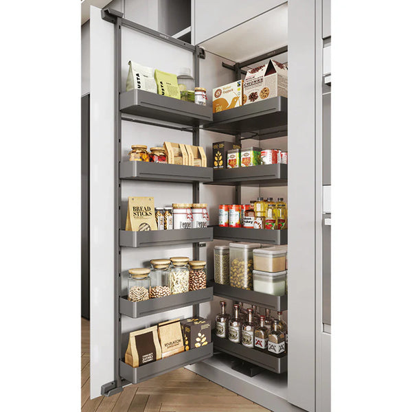Hafele Utensio Plus H2 Pantry Unit – Hinged Door, Steel